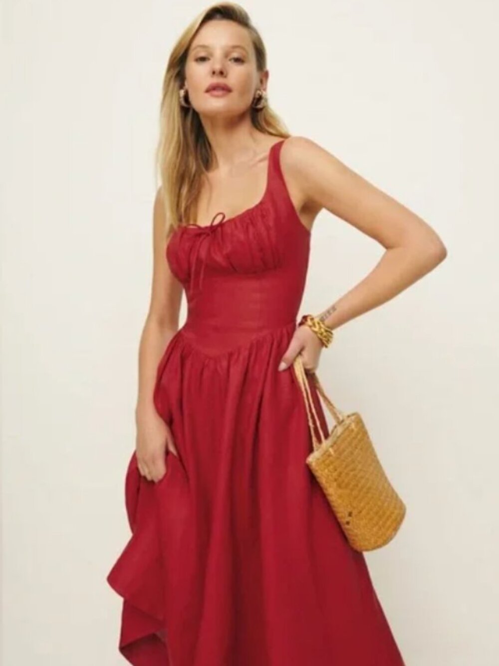 Reformation Balia Linen Dress - Picture 3 of 5